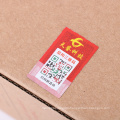 Good quality wholesale proof tamper evident seal security anti-counterfeit sticker